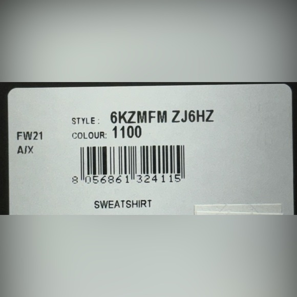 ARMANI EXCHANGE 30TH ANNIVERSARY HOODED SWEATSHIRT WHITE - Picture 4 of 4